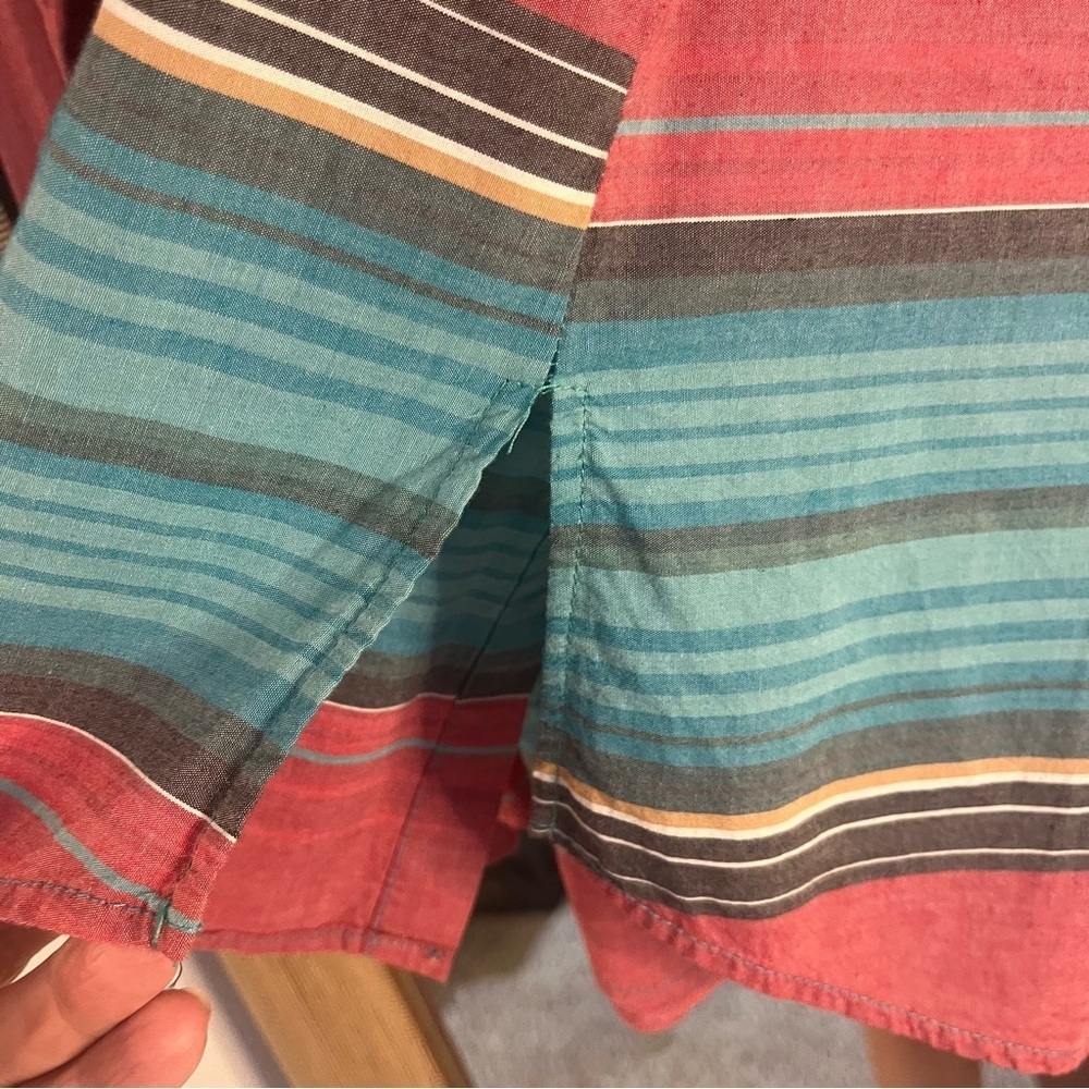 Sherry Cervi by Resistol Red and Teal Plaid Snap-Up Western Rodeo Shirt Sz S - Picture 8 of 11